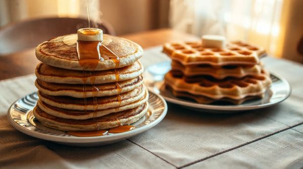 Recettes incontournables de pancakes et waffles à l'américaine